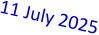 11 July 2025