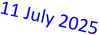 11 July 2025