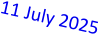 11 July 2025